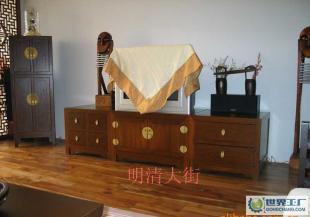 明清大街--中式、古典、榆木、明清家具翘头电视柜_家居家具_世界工厂网中国产品信息库